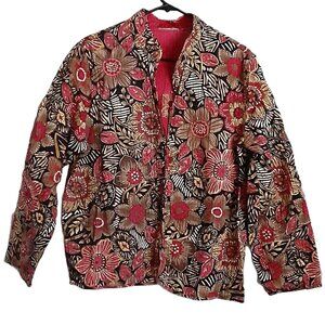 Alfred Dunner Woman's Open Jacket Size LARGE Long Sleeve Lightweight Stylish